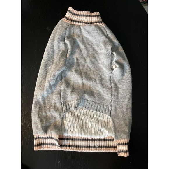 Dog's Sweater "Boss Lady"  Vibrant Life Pink Gray M - Picture 2 of 5